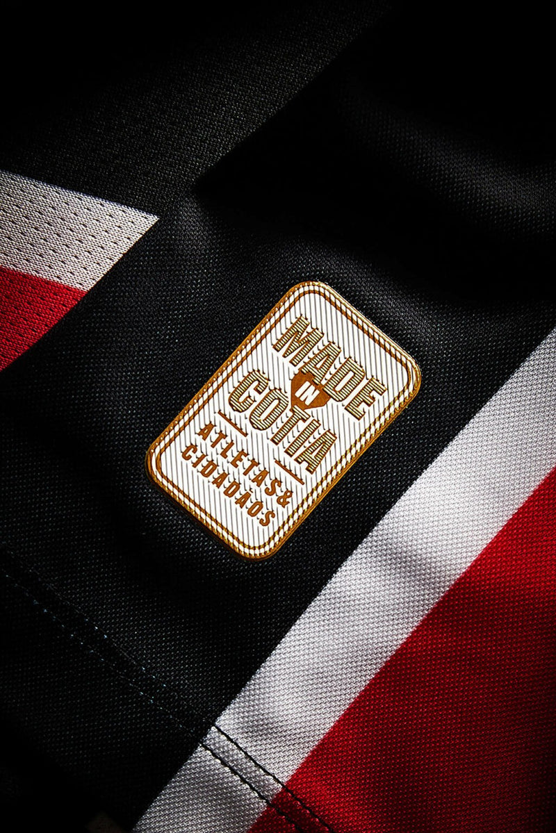 Camisa São Paulo Away 24/25 - Vermelha e preta