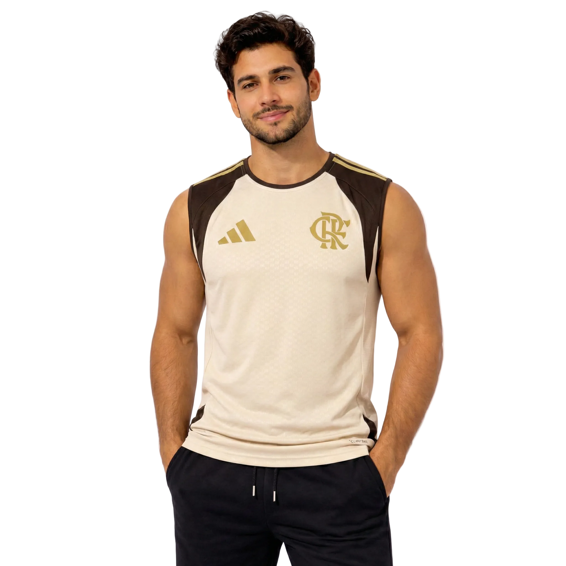 Regata Flamengo Treino Comissão 2026 - Bege