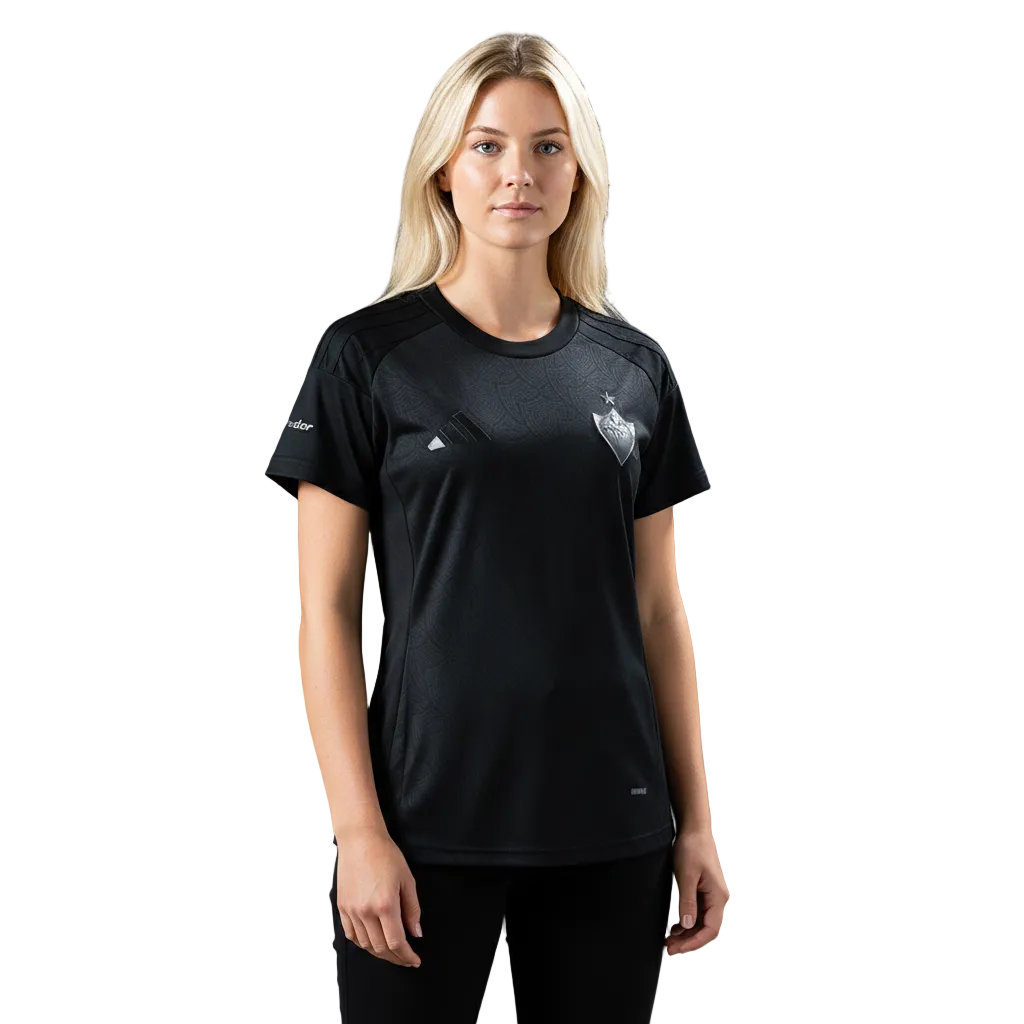 Camisa Atlético Mineiro All Black 25/26 - Feminina Versão BabyLock