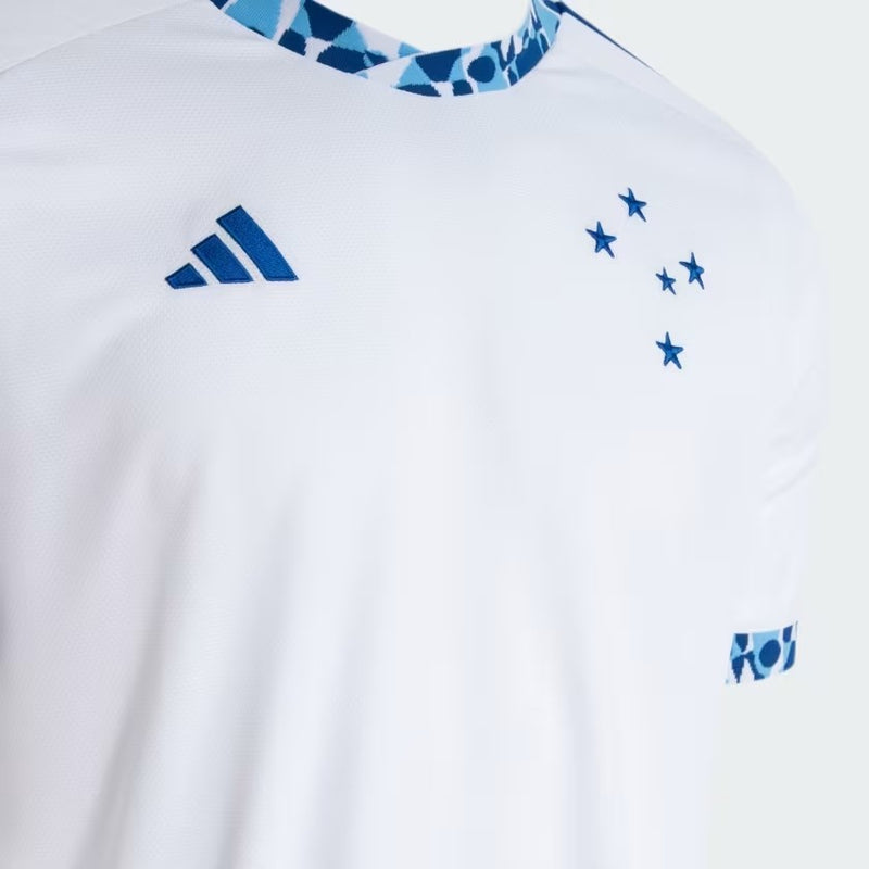 Camisa Cruzeiro Fora 24/25 - Azul e Branco