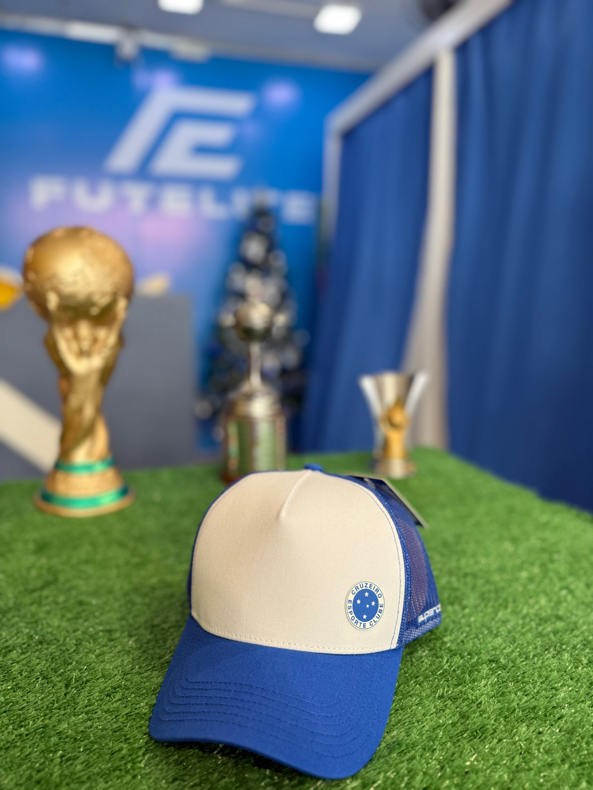 Boné Cruzeiro - Azul e Branco