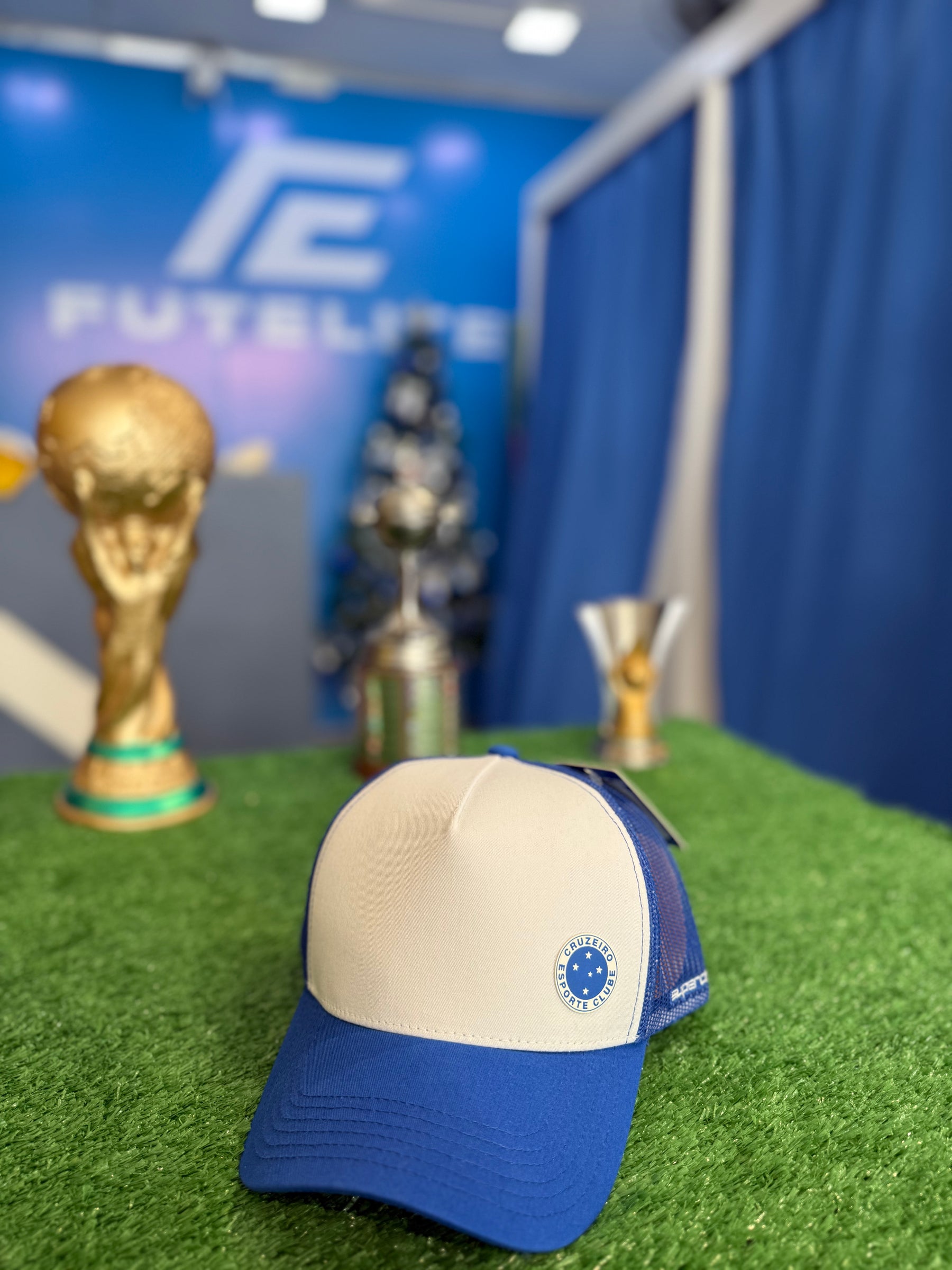 Boné Cruzeiro - Azul e Branco