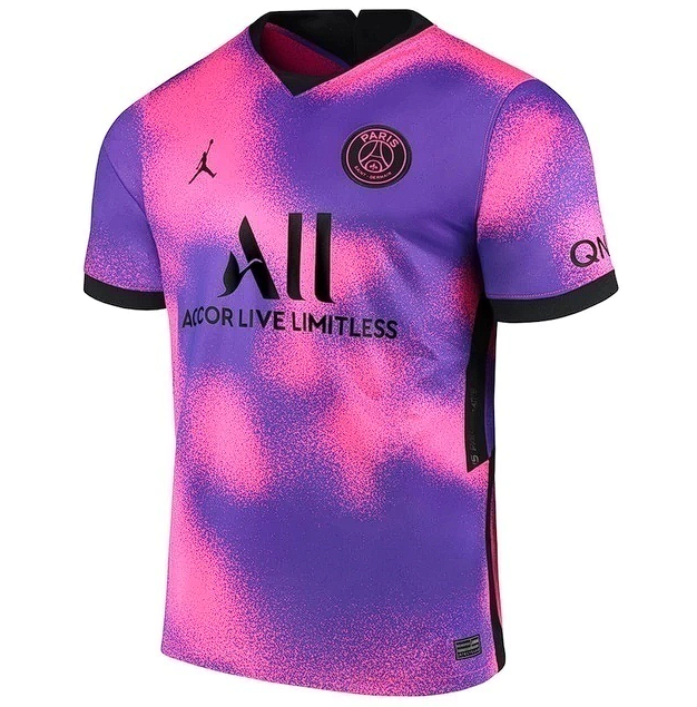 Camisa PSG III 20/21 - Rosa e Roxo