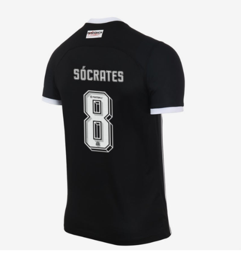 Camisa Corinthians Fora 23/24 - Versão Torcedor Preto e Branco