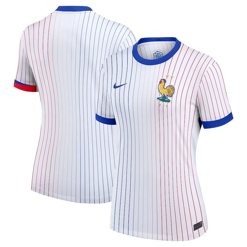 Camisa França Feminina Away 2024 - Branca