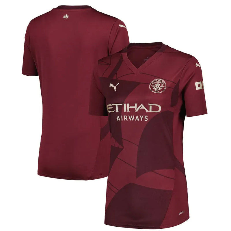 Camisa Manchester City Feminina Third 24/25 - Vermelha