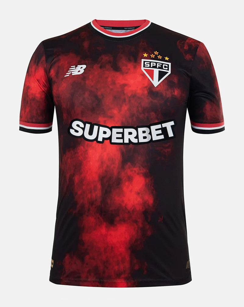 Camisa São Paulo Third 24/25 - Preta e vermelha