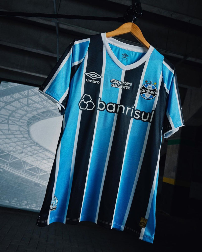 Camisa Grêmio Home 24/25 - Azul e Preta