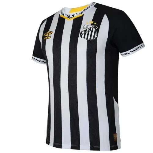 Camisa Santos Reserva 25/26 - Preta e Branca