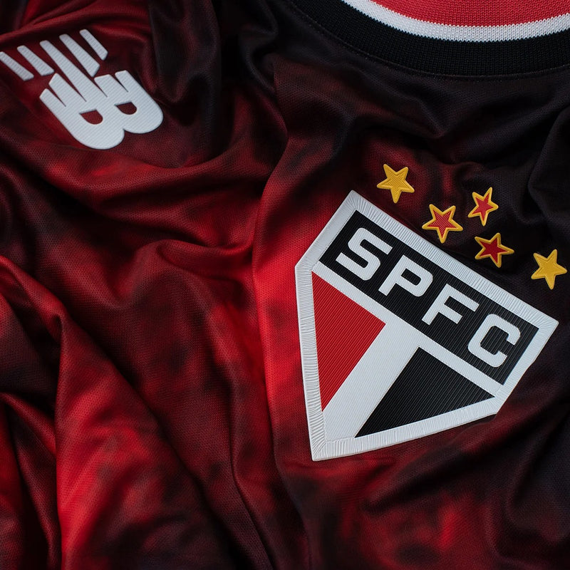 Camisa São Paulo Third 24/25 - Preta e vermelha