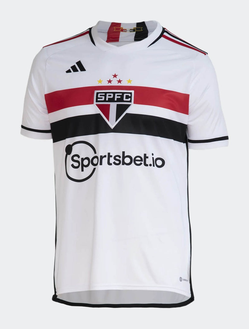 Camisa São Paulo Home 23/24 - Branca e vermelha