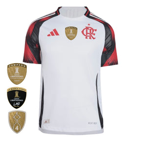 Camisa Flamengo Fora 25/26 - Branca e Vermelha