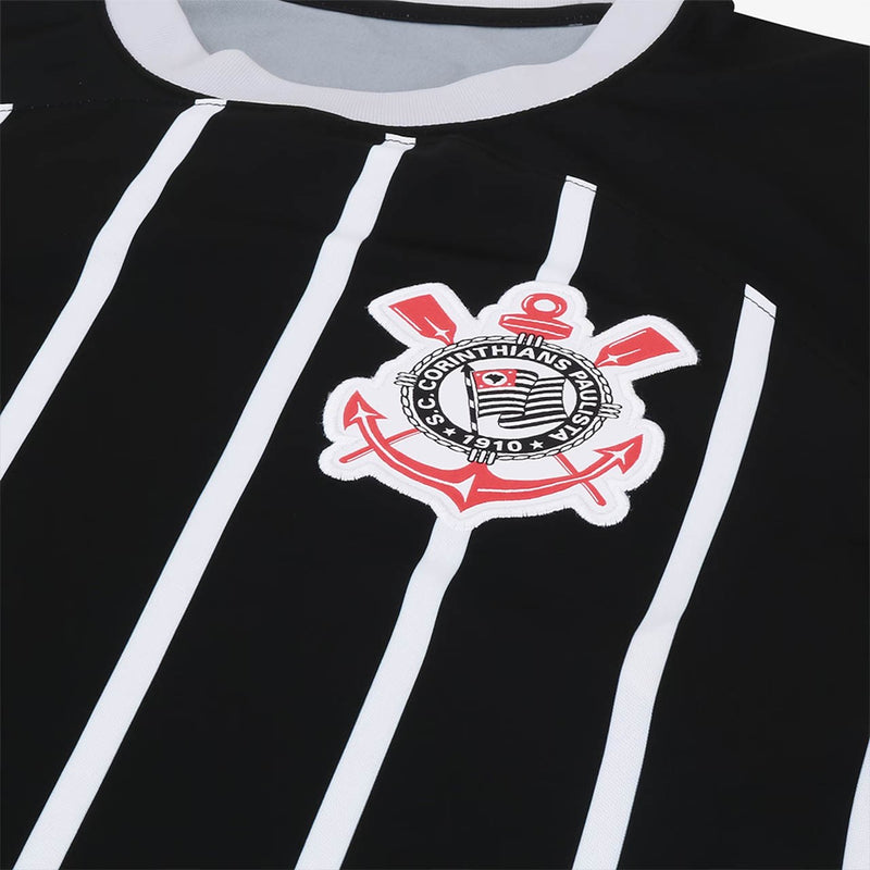 Camisa Corinthians Fora 23/24 - Versão Torcedor Preto e Branco