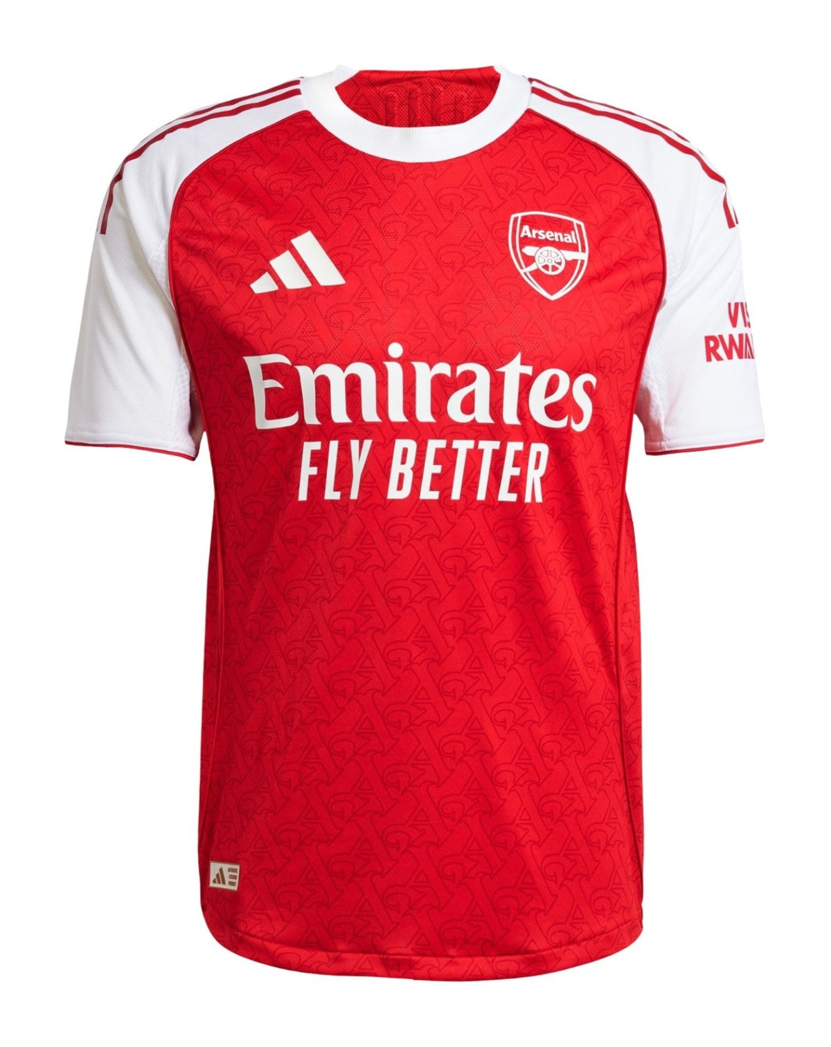 Camisa Arsenal Titular 25/26 - Vermelho e Branco