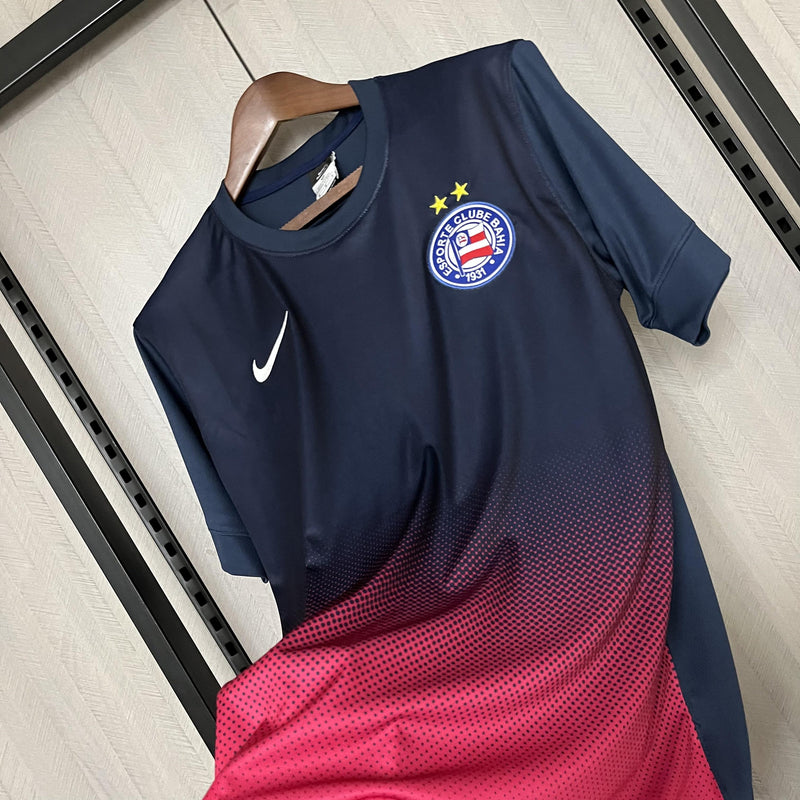 Camisa Bahia III 13/14 - Versão Retrô Azul e Rosa Degradê