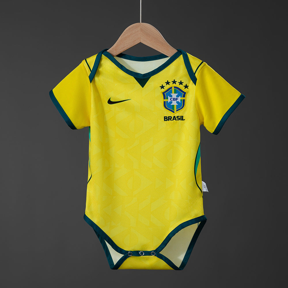 Body Infantil Brasil Titular 2026 - Amarelo