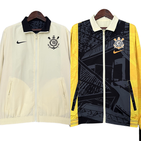 Jaqueta Corinthians Reversível 24/25 - Bege e Amarelo