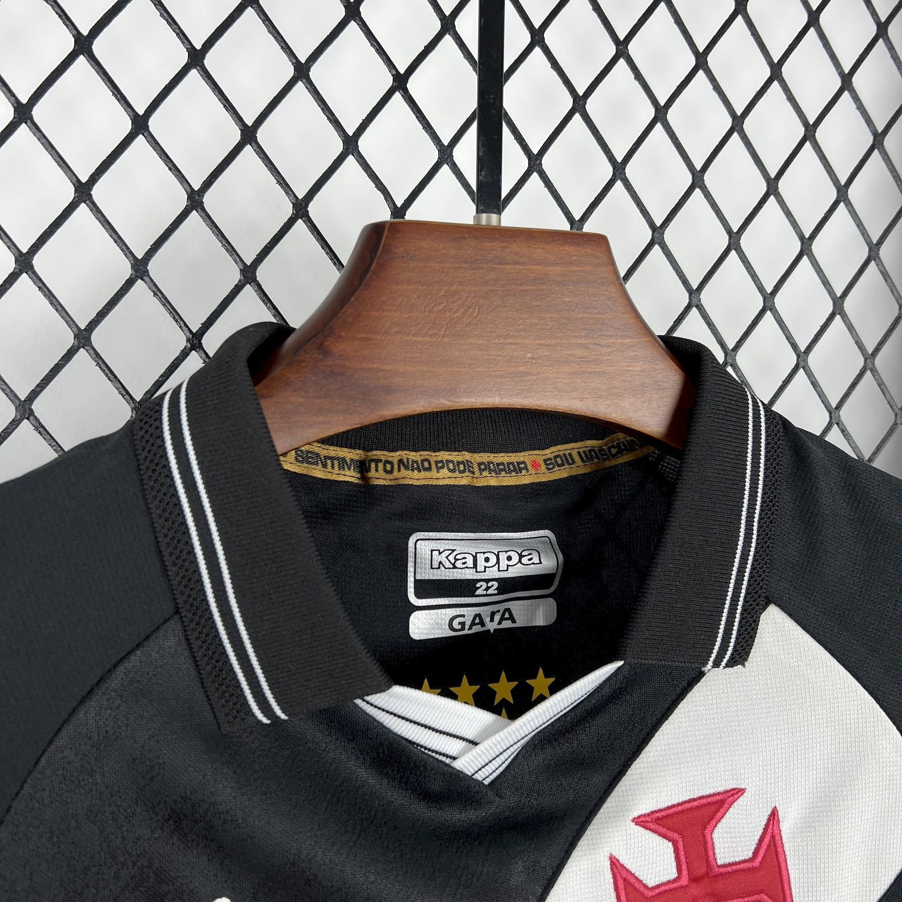 Conjunto Vasco 25/26 Home - Preto e branco