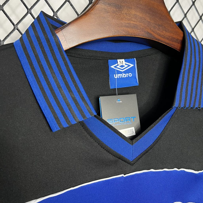 Camisa Flamengo de Goleiro 1999 - Versão Retrô Lubrax Azul