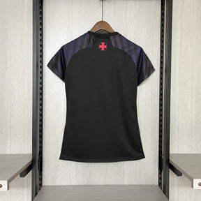 Camisa Vasco Edição Especial 24/25 - Versão Feminina Baby Look Preta