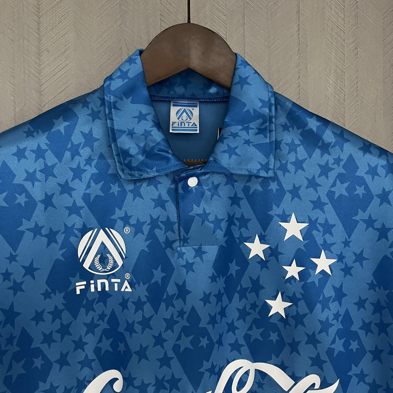 Camisa Cruzeiro Titular 93/94 - Versão Retrô Coca-Cola Azul