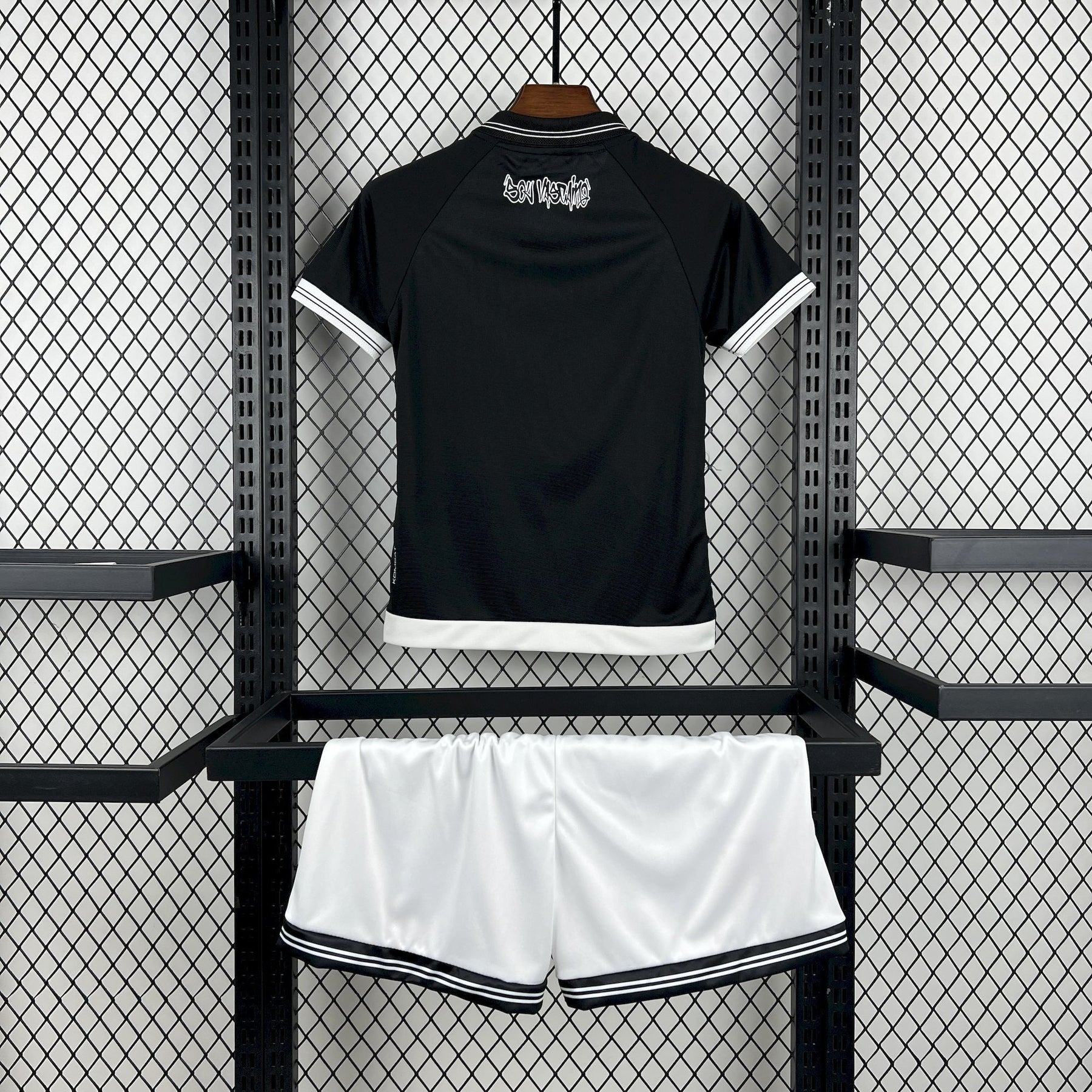 Conjunto Vasco 25/26 Home - Preto e branco