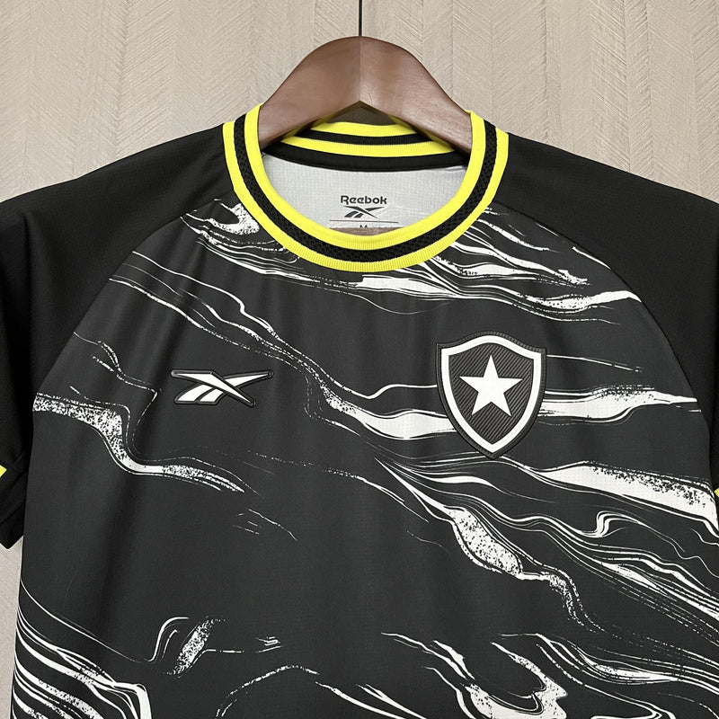 Camisa Botafogo 4th 24/25 - Versão Feminina Baby Look Preto e Amarelo