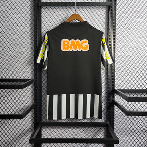 Camisa Santos Nike Fora 2012/13 - Versão Retrô Preta e Branca Listrada Neymar Jr