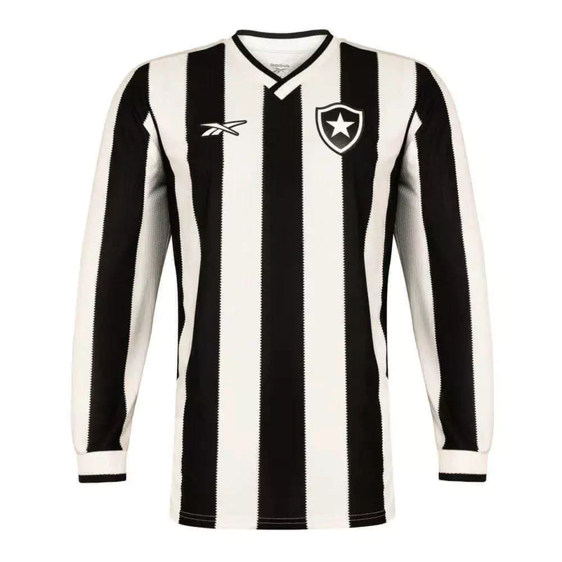 Camisa Botafogo Titular 24/25 Manga Longa - Preta e Branca