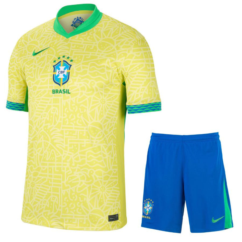 Conjunto Infantil Brasil I 2024 - Amarelo