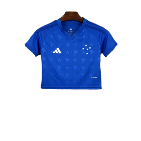 Cropped Cruzeiro Titular 26/27 - Versão Feminina Azul