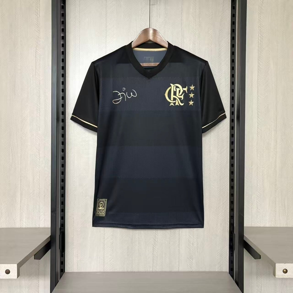 Camisa Flamengo Edição Especial Zico 25/26 - Preta