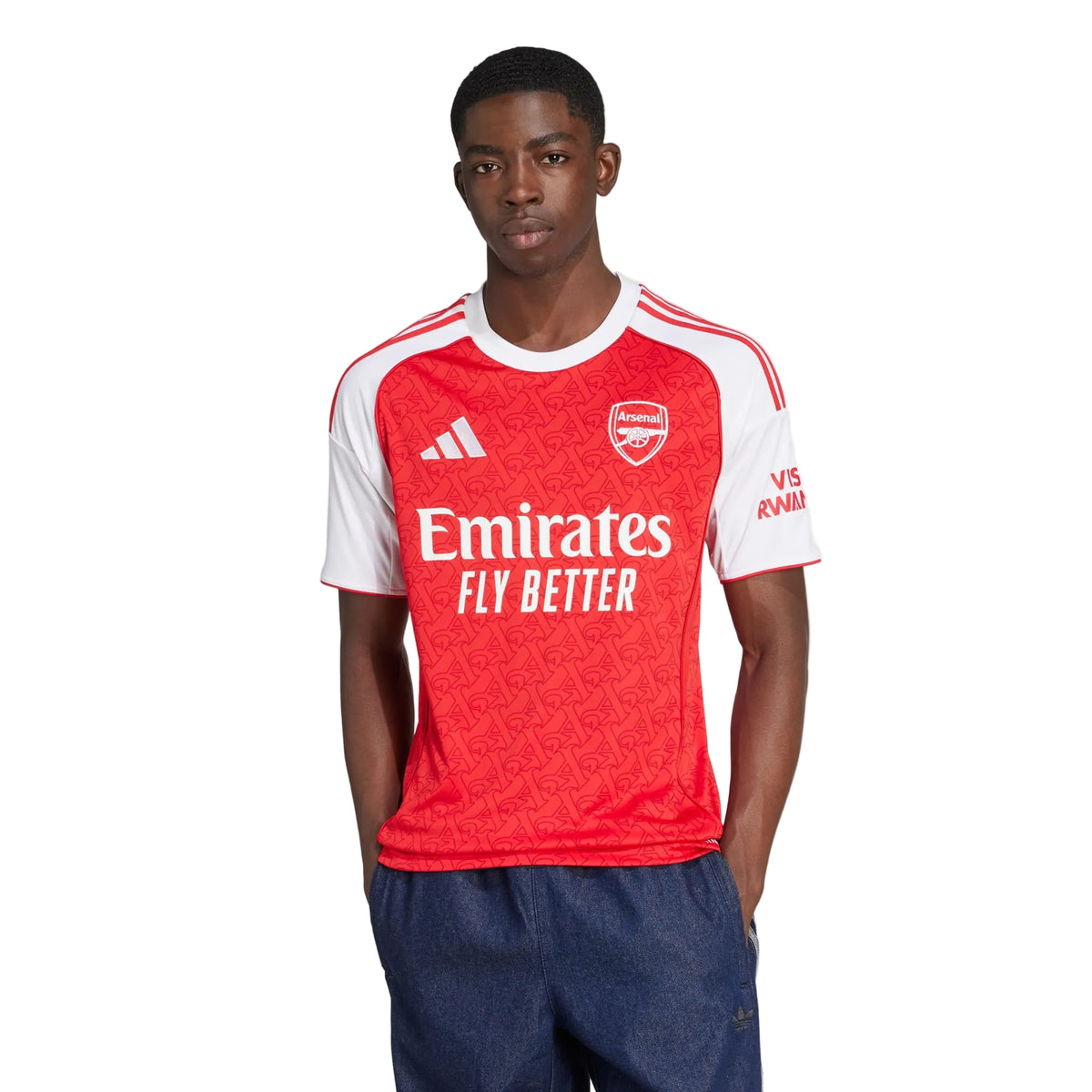 Camisa Arsenal Titular 25/26 - Vermelho e Branco