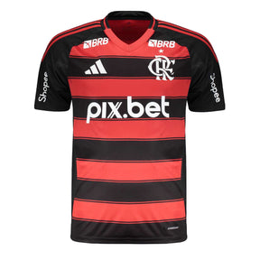 Camisa Flamengo Titular 25/26 - Vermelha e Preta