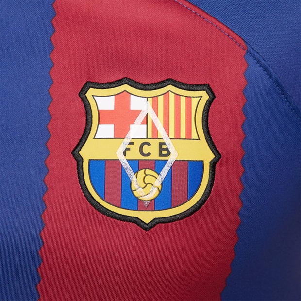 Camisa Barcelona Home 23/24 - Azul e Vermelha