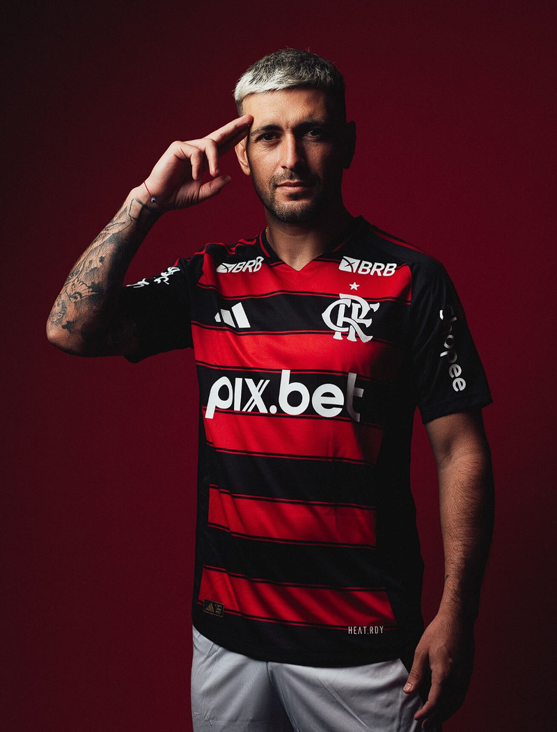 Camisa Flamengo Titular 25/26 - Vermelha e Preta (Pré-Venda)