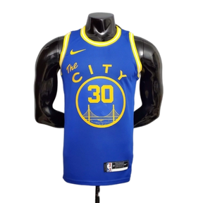 Camisa Regata Golden State Warriors City Edition Azul - Nike - Masculina