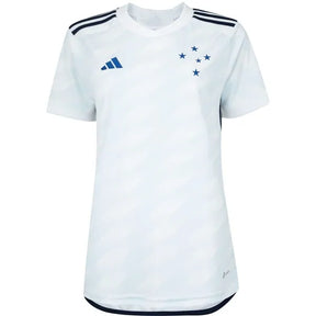 Camisa Cruzeiro Fora 23/24 - Versão Feminina Baby Look Branca