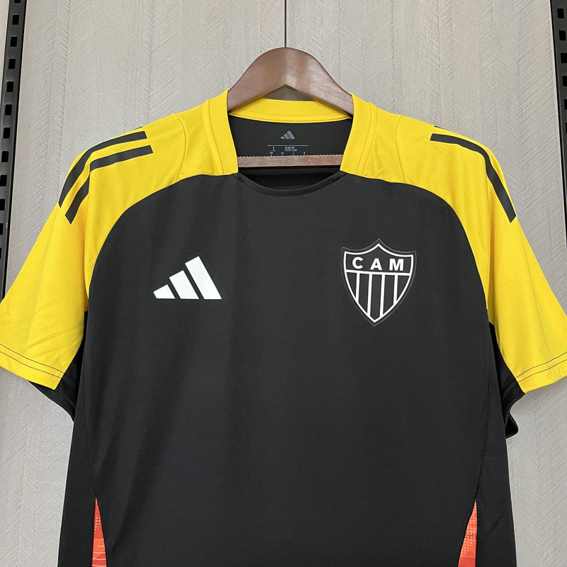 Camisa Atlético Mineiro de Treino 25/26 - Preto e Amarelo