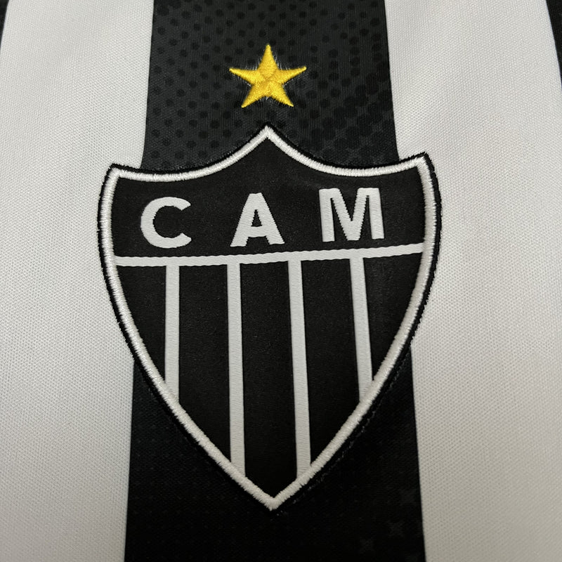 Camisa Atlético Mineiro Titular 24/25 - Versão Torcedor Preto e Branco