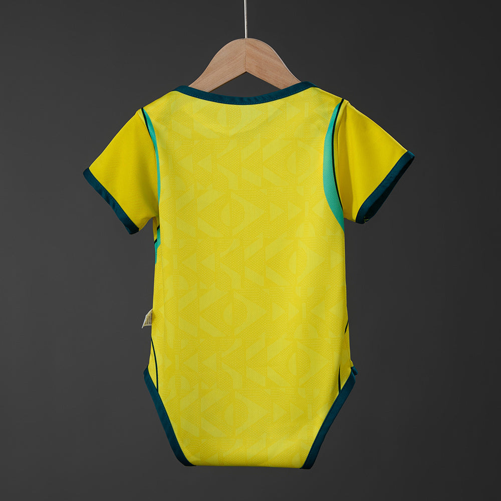 Body Infantil Brasil Titular 2026 - Amarelo