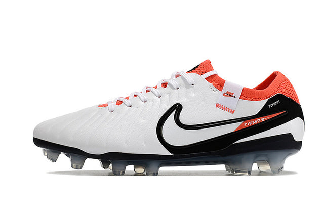 Chuteira Nike Tiempo 10 Elite Campo FG - Branco/Vermelho
