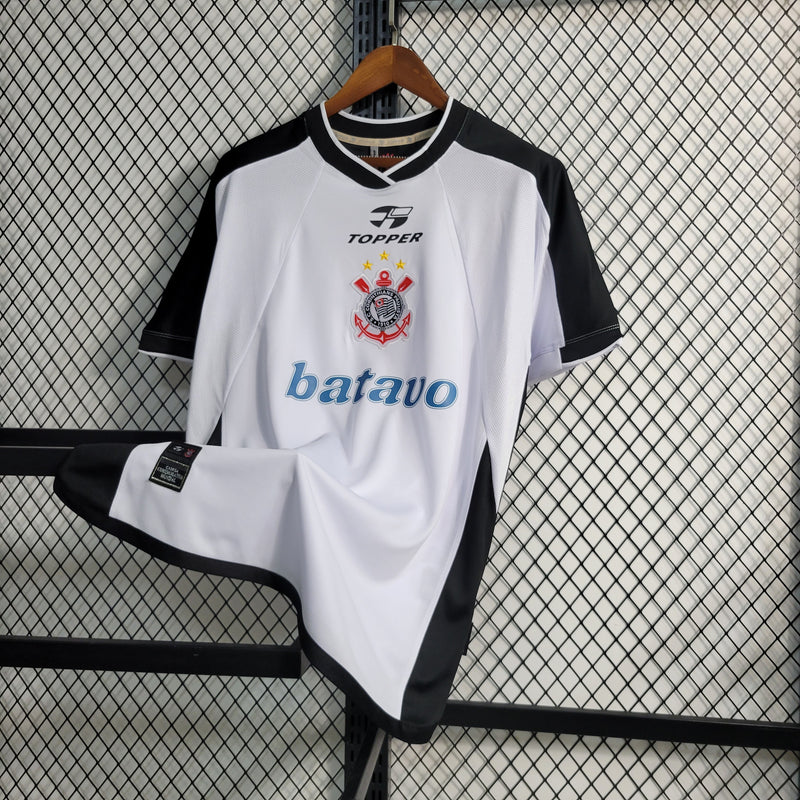 Camisa Corinthians Fora 2000 - Versão Retrô Branca