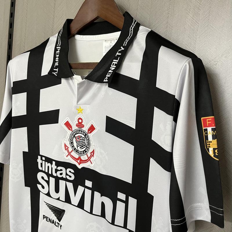 Camisa Corinthians III 1996 - Versão Retrô Branca Suvinil