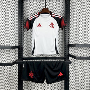 Conjunto Flamengo Home 25/26 - Preto e vermelho