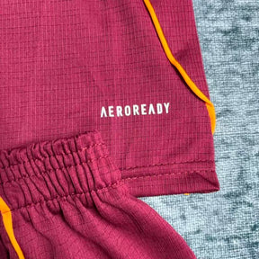 Conjunto Roma 25/26 Home - Vermelho e laranja