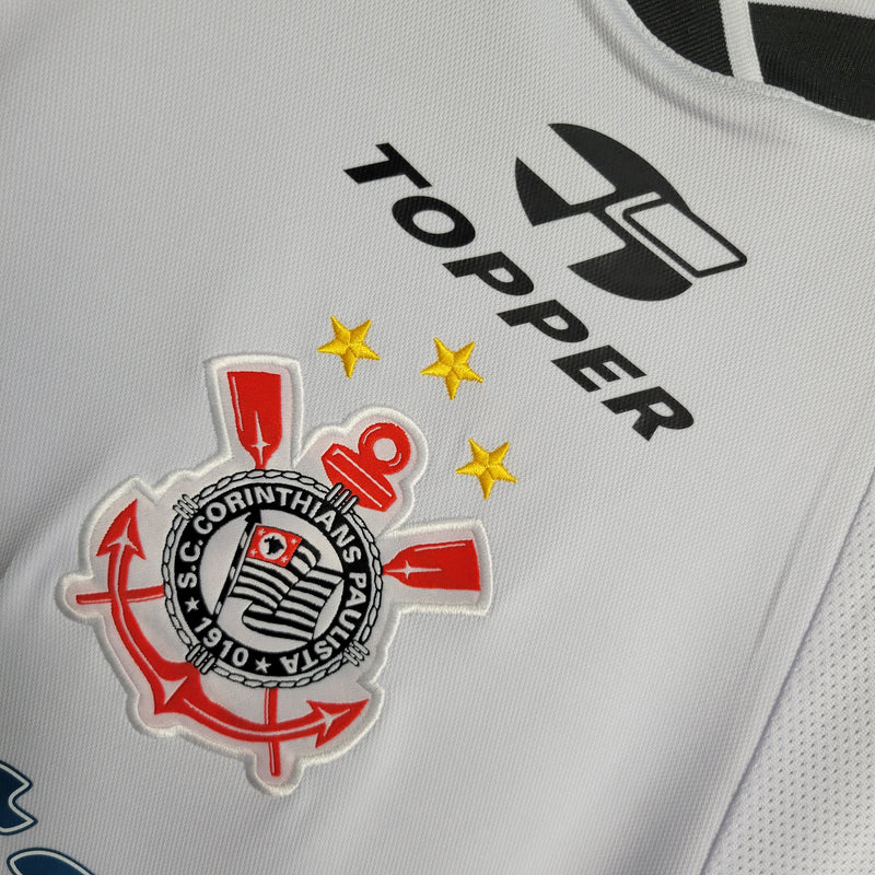 Camisa Corinthians Fora 2000 - Versão Retrô Branca