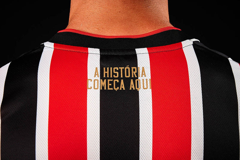 Camisa São Paulo Away 24/25 - Vermelha e preta