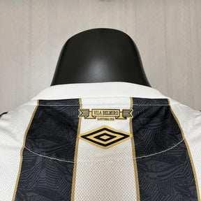 Camisa Santos Fora 2024/25 - Versão Jogador Preto e Branco
