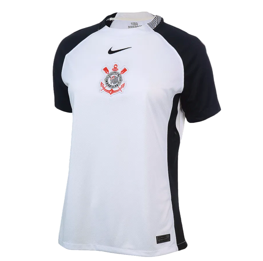 Camisa Corinthians Titular 25/26 - Versão Feminina Baby Look